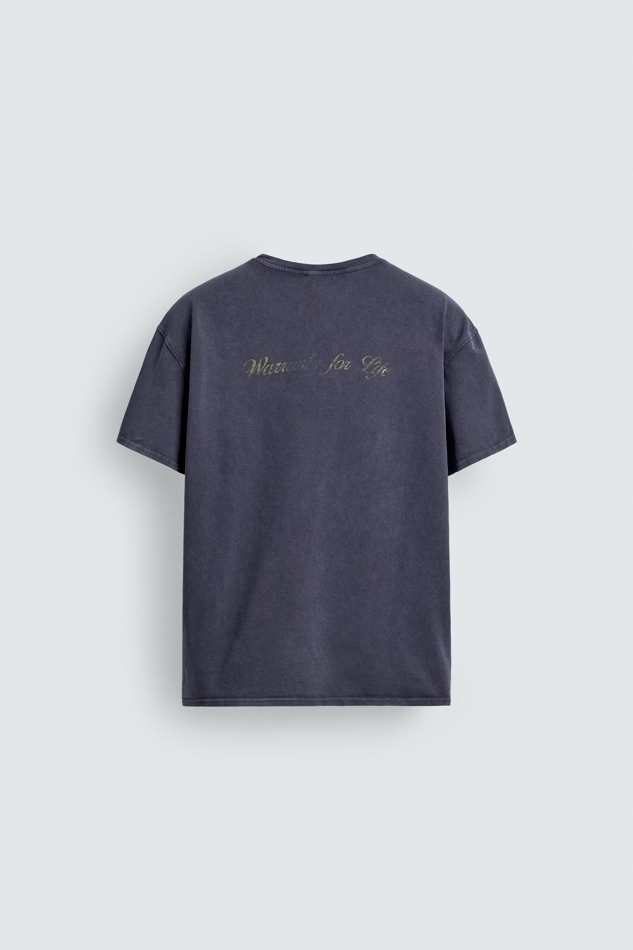 WASHED PRINT T-SHIRT